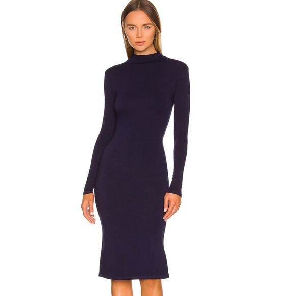 Lovers and Friends Cecilia Midi Dress in Navy Blue NWT Size Small - Picture 1 of 3